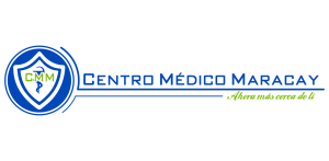 logo del centro medico maracay azul
